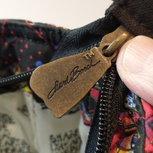 Laurel Burch cat tote bag outside pockets multicolor cats medium - Picture 5 of 16